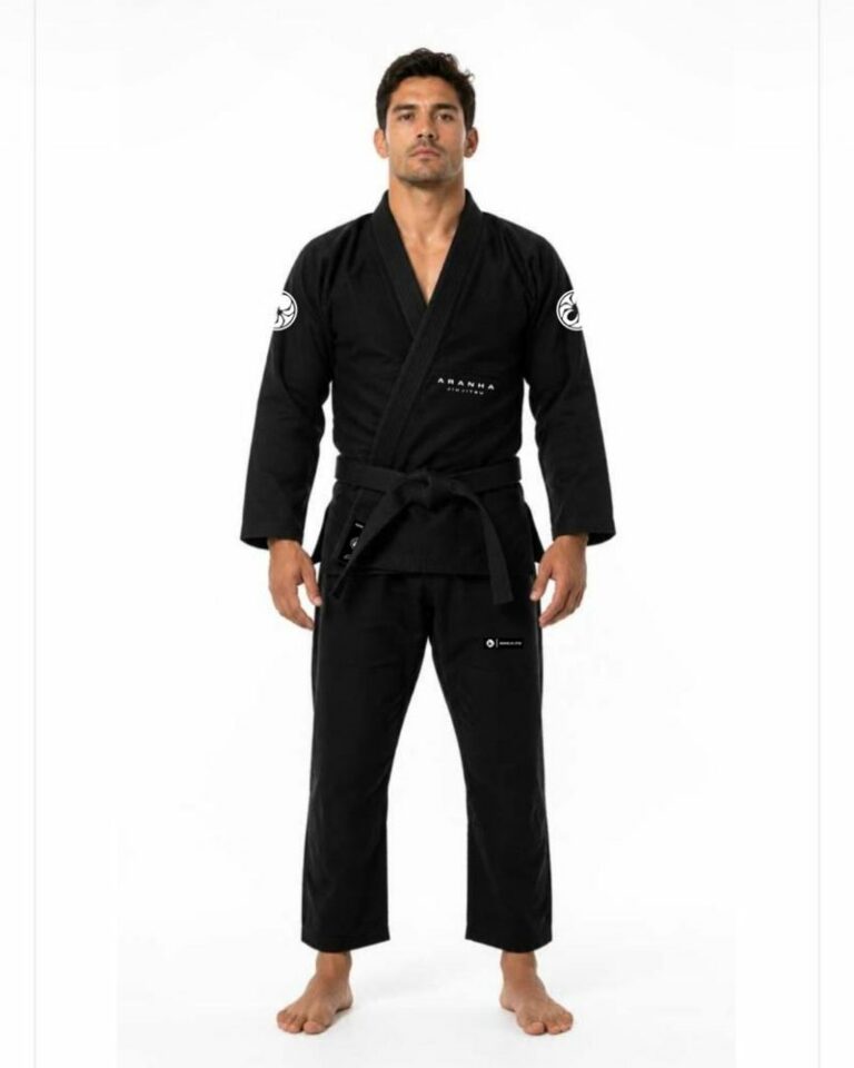 Kimono de BJJ negre Aranha, vista frontal